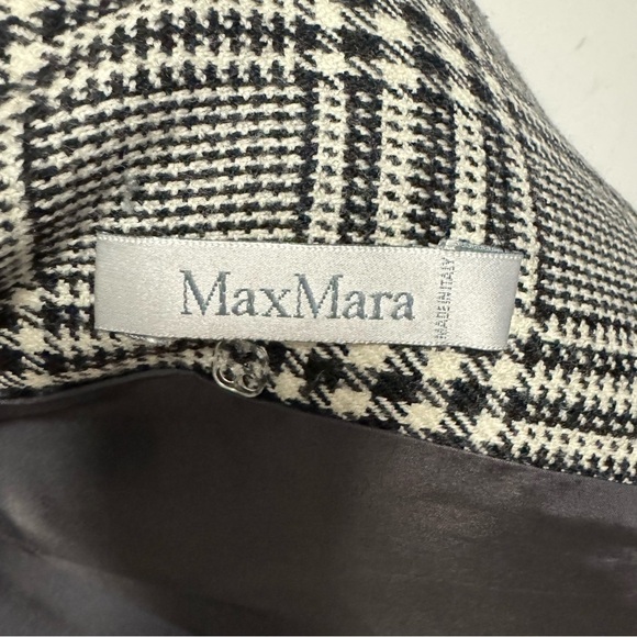 Maxmara Wool Blazer Vintage Plaid 100% Wool Tailored Old Money Womens 14 Large - Picture 7 of 10